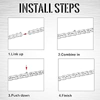 Vista 4 de MOHEGIA Cadena de bicicleta, cadena de bicicleta de una sola velocidad/6/7/8/9 velocidades