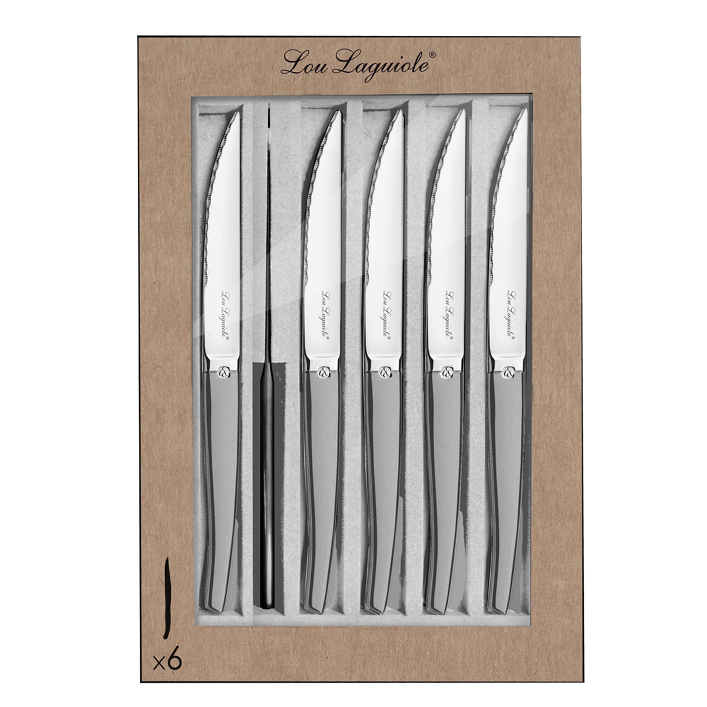Amefa Jet Sablé - Coffret 6 couteaux steak