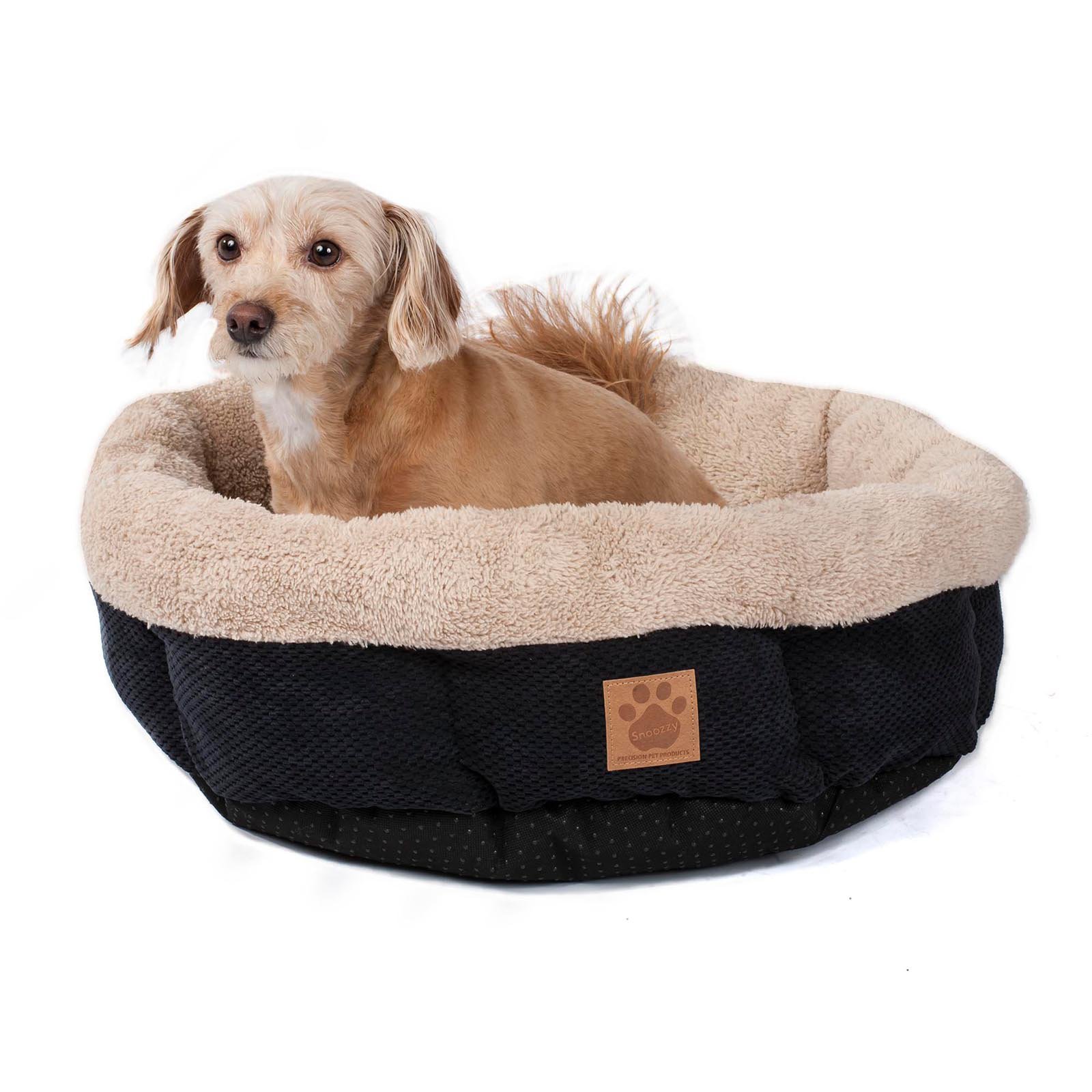 Petmate Precision Pet Snoozzy Mod Chic Round Shearling Bed Teal