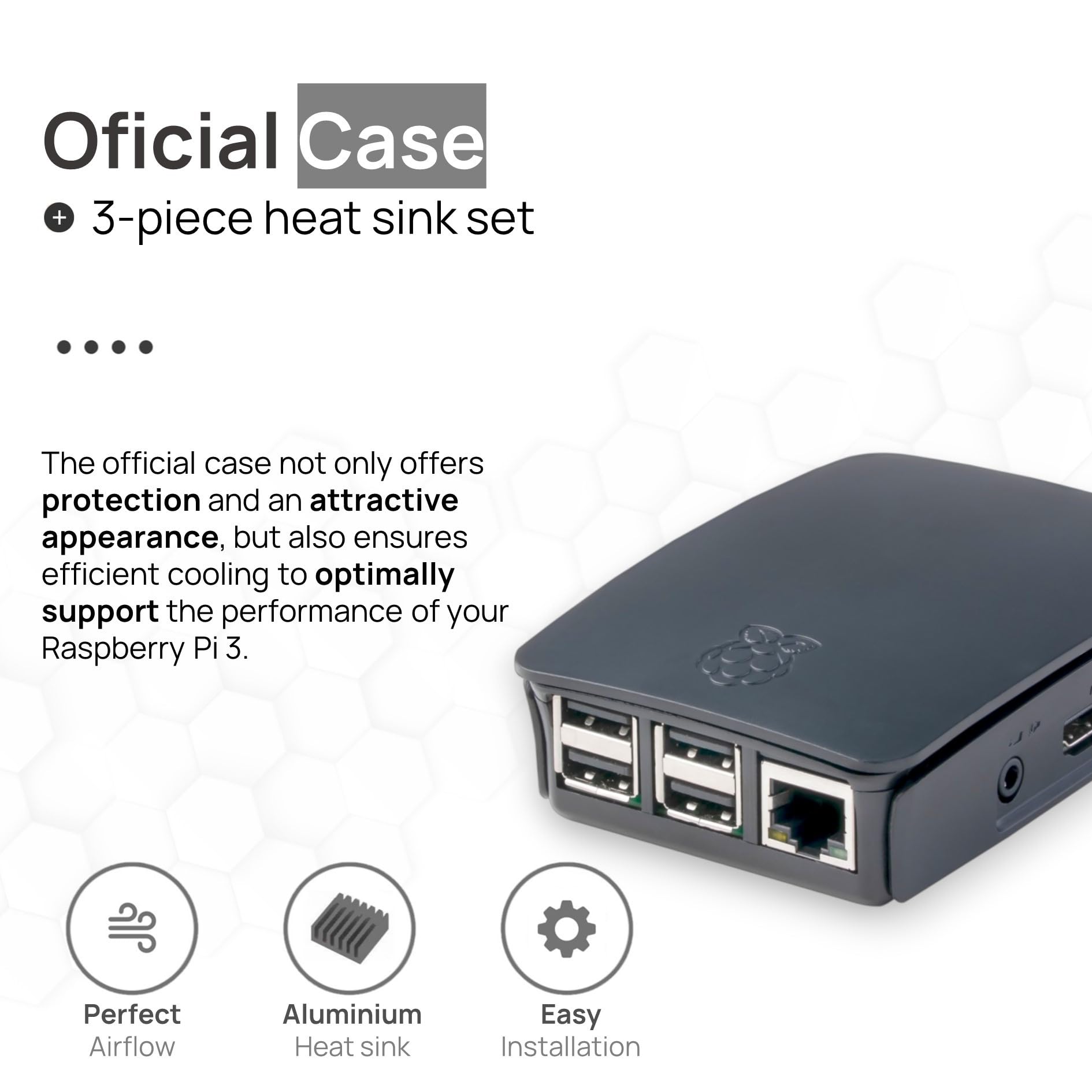 db-tronic Starter Kit do Raspberry Pi 3 B+ 1 GB | Edycja 64 GB | Zasilacz | Obudowa | HDMI | idealny do Home Assistant i smart home
