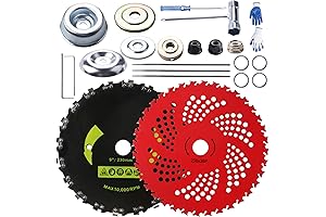 9"x 36 Teeth Carbide Tipped Blades & 9"x20T Carbon Steel Round Chainsaw...