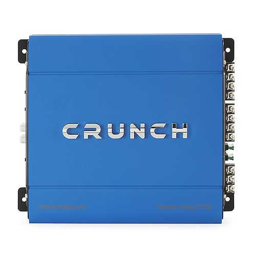 Miniatura 6 de Crunch PowerDriveX - Amplificador estéreo de coche de 1000 vatios y 4 canales, color azul AB exclusivo