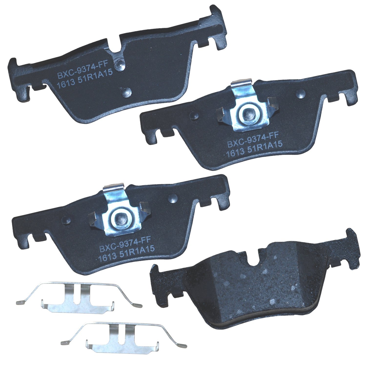 Bendix Premium SBC1613 Ceramic Rear Brake Pads for Select Models BMW 118i,120i,220i,228i,xDrive,230i,318i,320i,328d,328i,GT 330e,330i,420i,Gran Coupe,428i,430i,Coupe