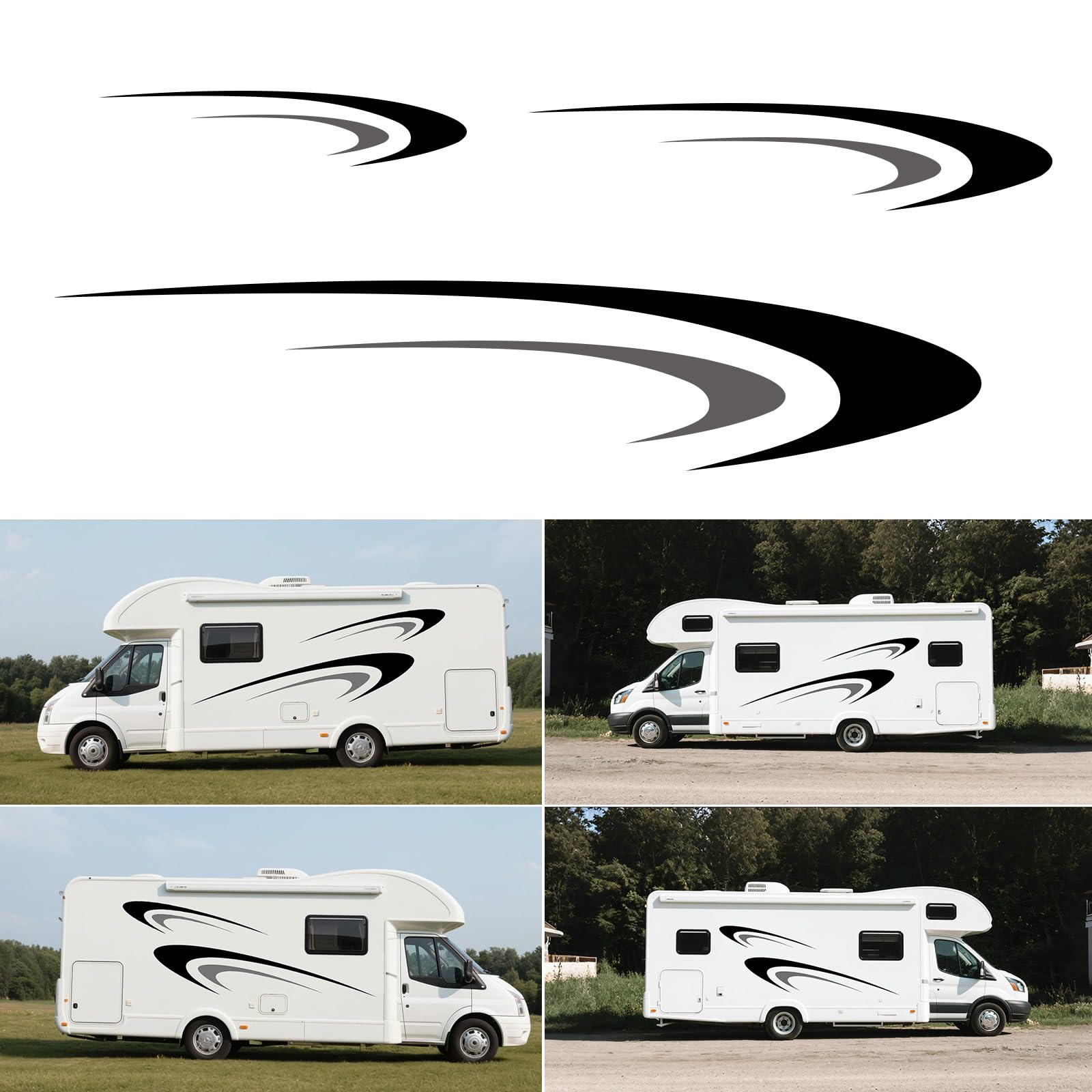 stickers voiture exterieur Grands autocollant camping car exterieur | stickers camping car exterieur Grands autocollants en vinyle pour carrosserie de voiture, Autocollant camping car, remorque