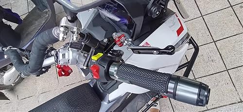 Miniatura 5 de OXYMUV Handlebar Plug Motorcycle Knobs Anti-Skid Scooter Handle Ends Grips Bar Hand Handlebar 78 22mm with Logo for Yamaha X-MAX 250 Xmax 300 Xmax