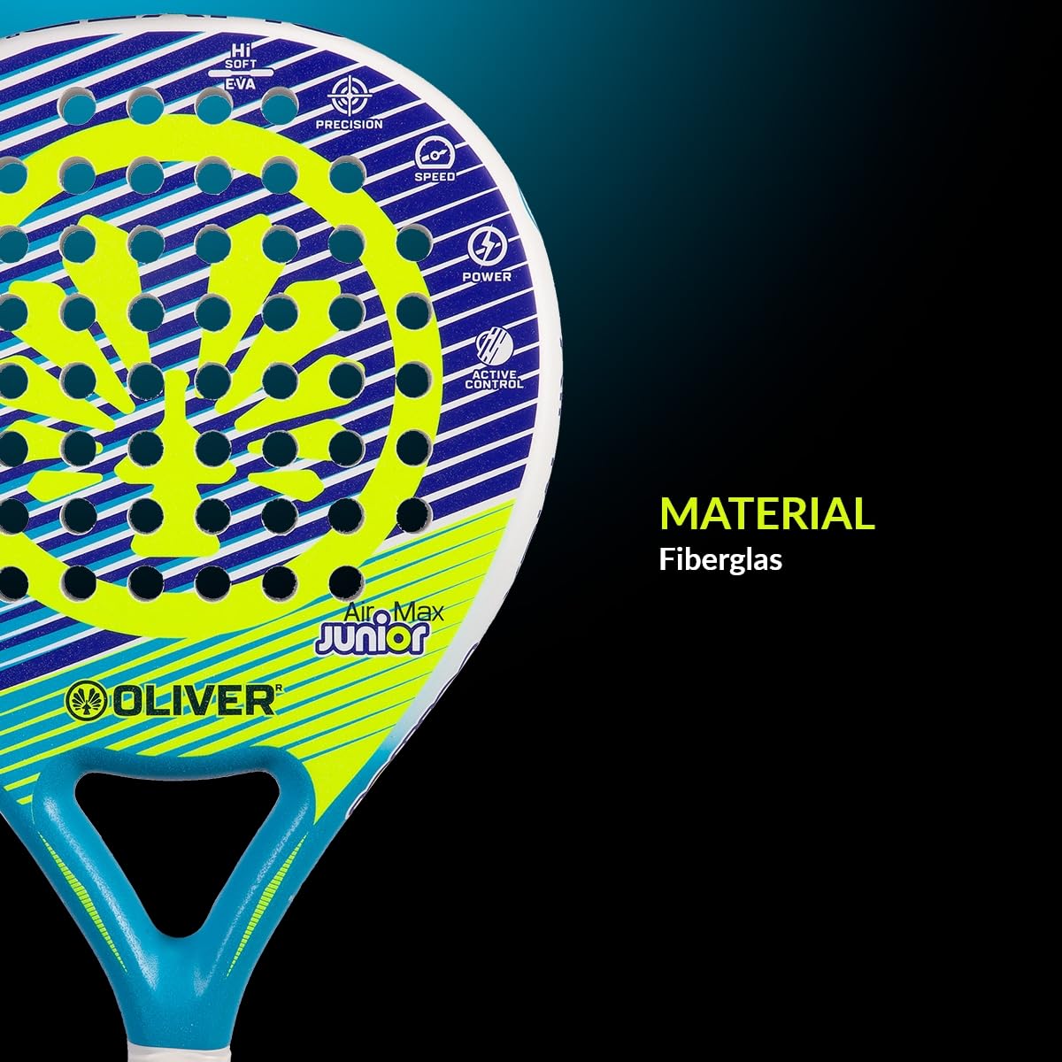 Oliver Padel Schläger für Kinder & Junioren - Padel Tennis Schläger Anfänger - Kids - Eva Soft - Leicht - 310 Gramm - Air Max Junior