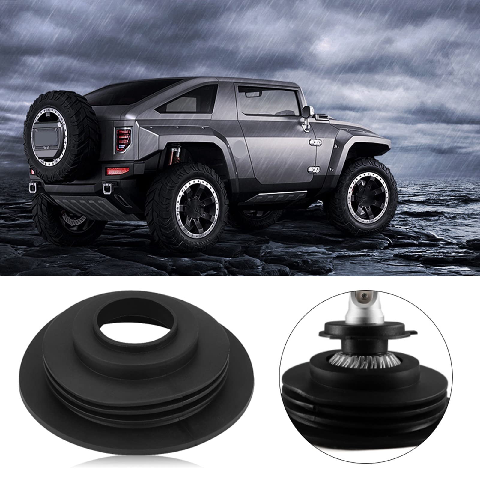 Auto Faro Kit Guarnizione Antipolvere Gomma Tappo Copertura Protezione LED per H4 H7 H8 H11 9005