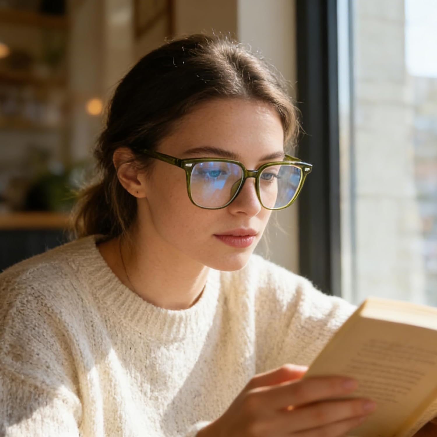 Dollger Blue Light Glasses for Women Retro Blue Light Blocking Glasses for Computer Eyeglasses Frame Men - Image 2