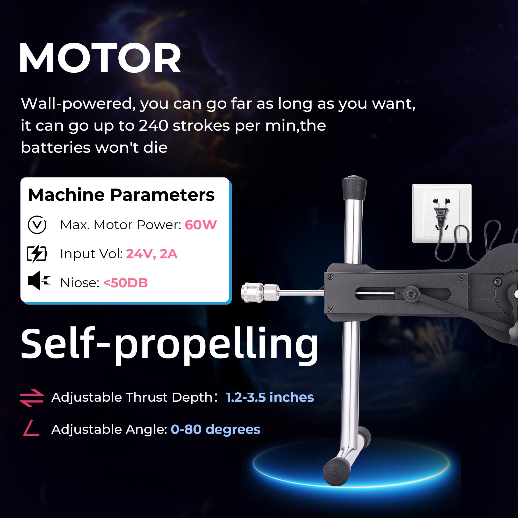 Sinloli APP Sex Machine, Upgraded APP Remote Controlled Automatic Love Machine with Glow-in-The-Dark Silicone Dildo Attachments, Adjustable Thrust Depth and Angle Adult Sex Toy