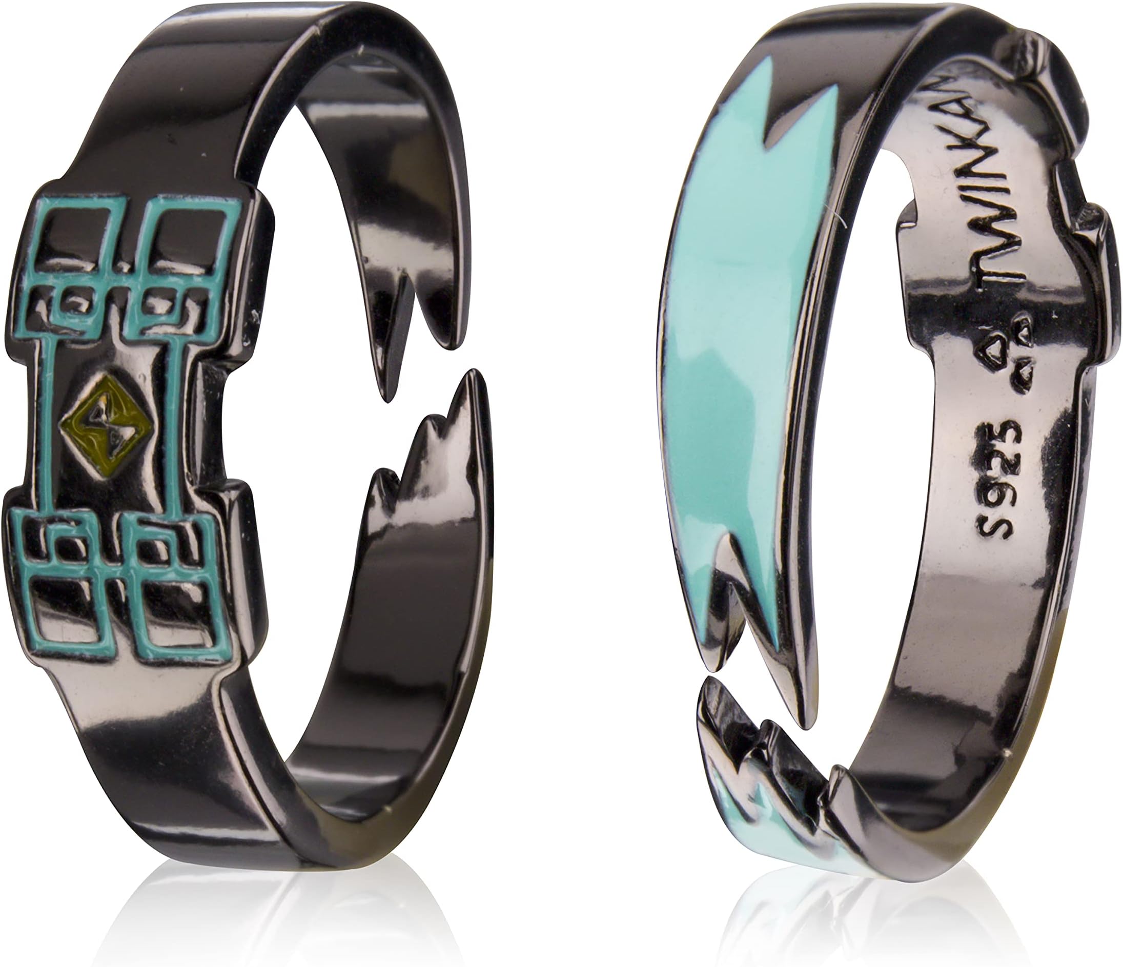 TWINKANIME Demon Anime Merch Ring Fashion Anime Jewelry Cosplay Style for Men Women Gifts Adjustable About 7-9# S925 Sterling Silver All 28Styles