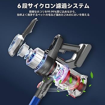 Amazon | Hearten 掃除機 コードレス【超軽量自走式設計