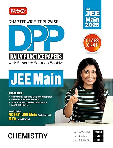 MTG Chapterwise Topicwise DPP JEE Main Chemistry (Daily Practice Papers) With Separate Solution Booklet | Mock Test Papers &amp; OMR Sheet | Based on Latest JEE Exam 2025 Pattern