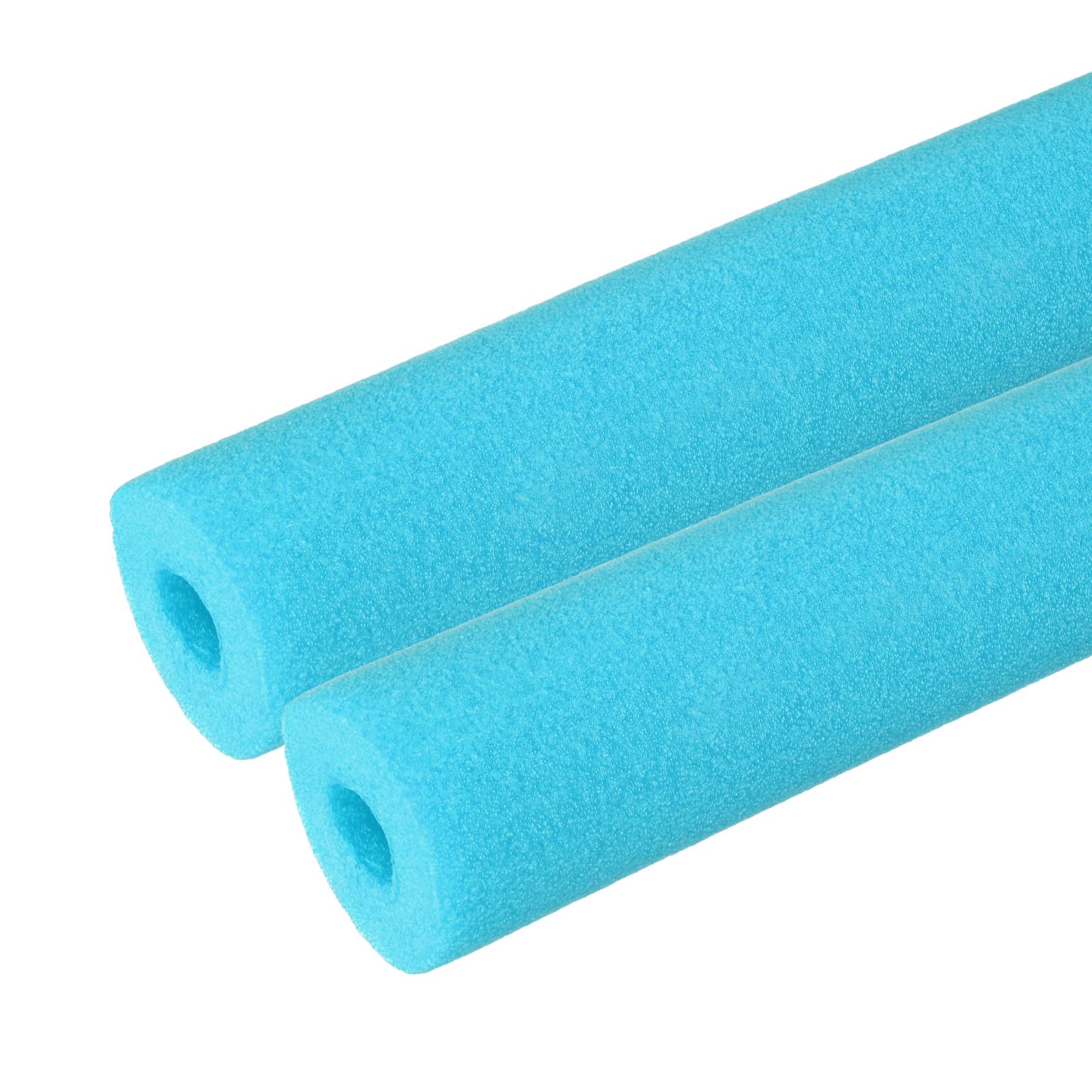 PATIKIL 2Pcs Aislamiento de Tuberías, Protectores de Espuma para Preservación del Calor, 25X65X15mm(IDxODxEspesor), para Proteger contra La Congelación de Tubo de Agua, Azul Transparente