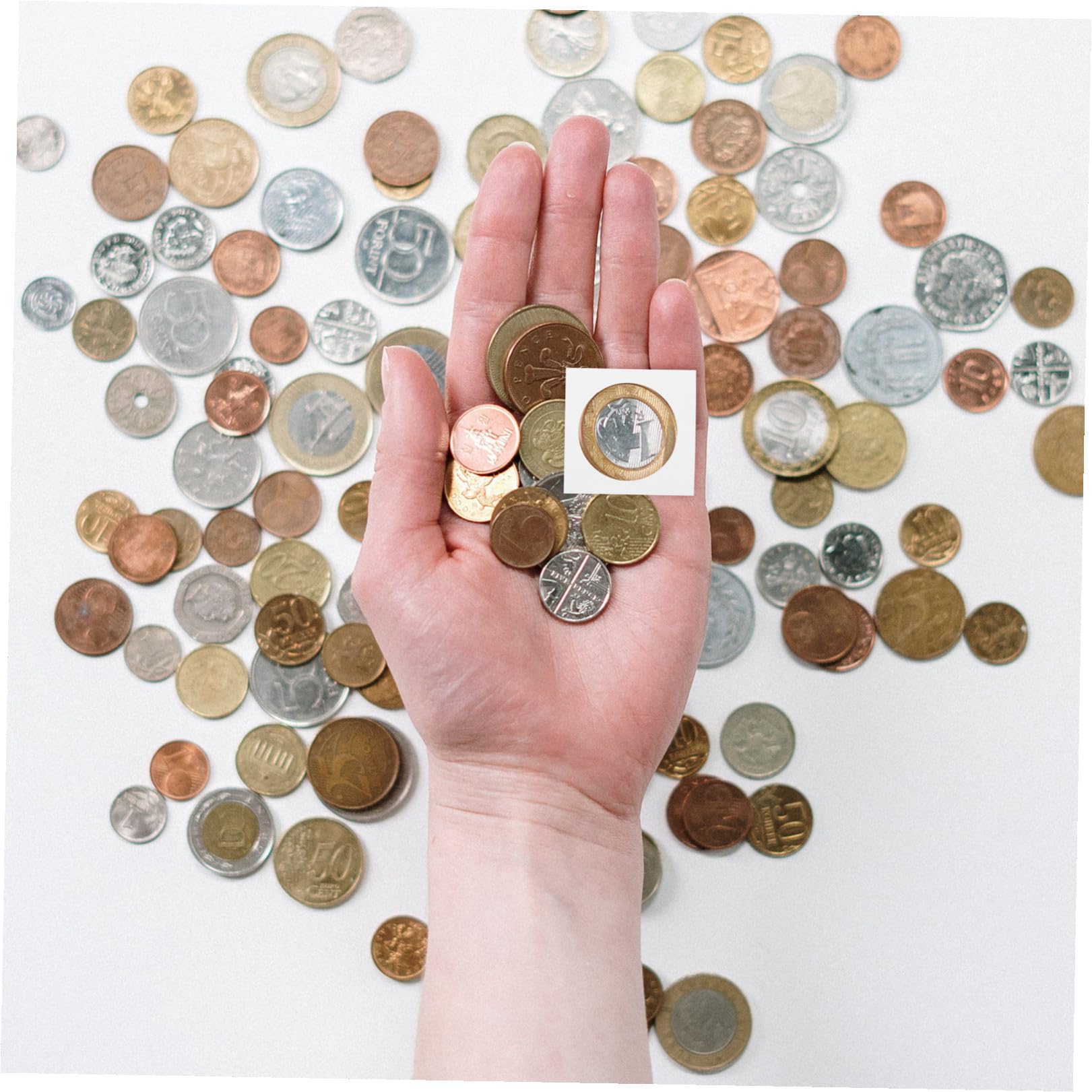 Operitacx Voltea Monedas 400Piezas Voltea Monedas Surtidas Portamonedas De Cartón Voltea Los Soportes De Recolección De Monedas En Tamaño Surtido Para De Monedas Suministros (7AK53B46D140ZF4VR6DHFB2)