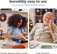 Vista 2 de Hosmart UltraSpeak - Intercomunicadores inalámbricos para el hogar, edición navideña, sistema de intercomunicación para uso doméstico