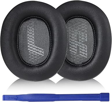Aiivioll Live 500 BT Ear Pads Replacement for JBL Live 500BT/Live 500 BT Around-Ear Wireless Headphones, Earpads Made of Soft Protein Leather, Noise Isolating Foam Black