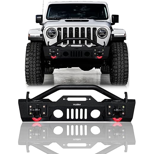 Stubby Winch Bumper with Lights