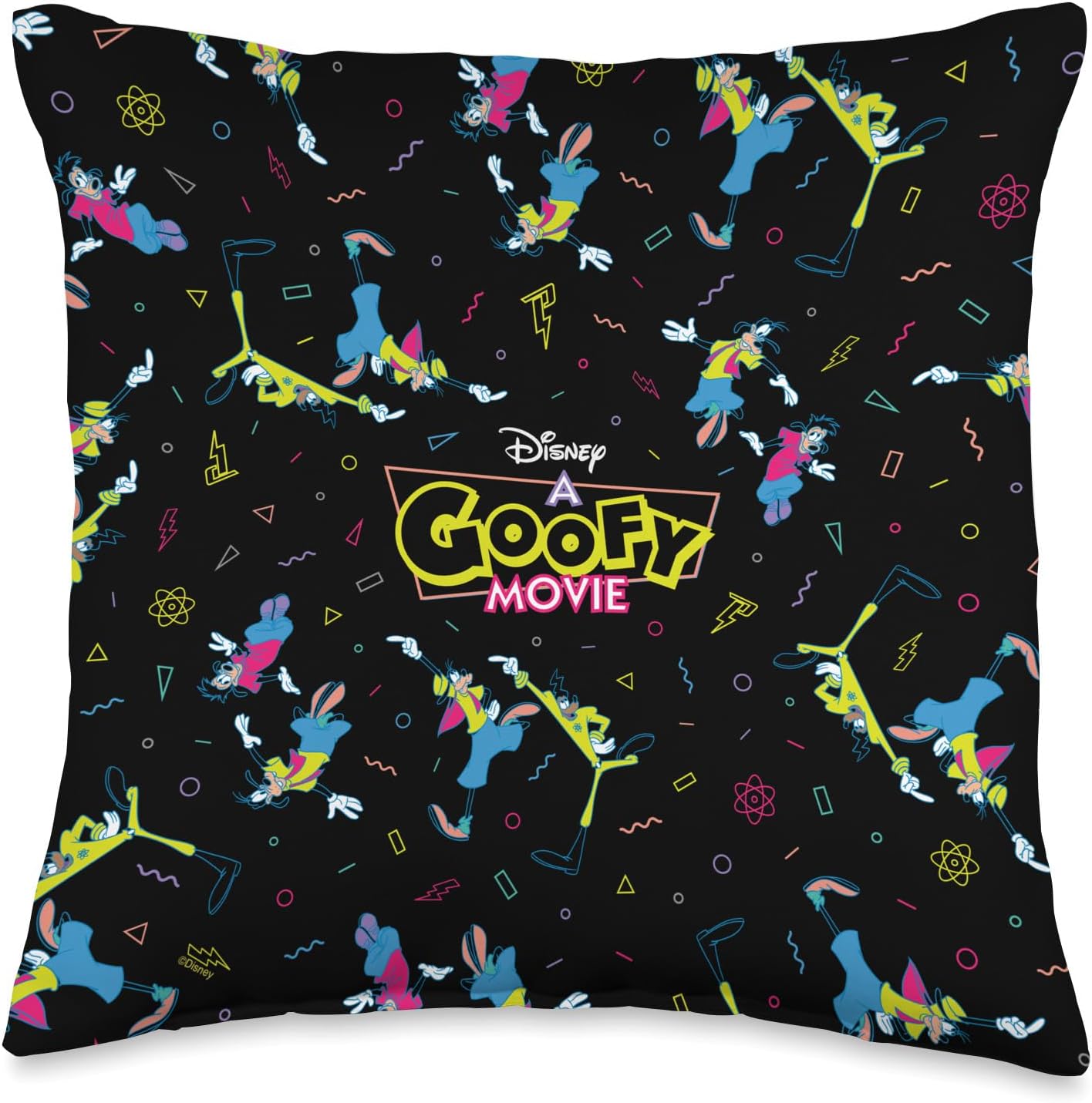 Disney A Goofy Movie 30th Anniversary Retro ’90s Dance Throw Pillow