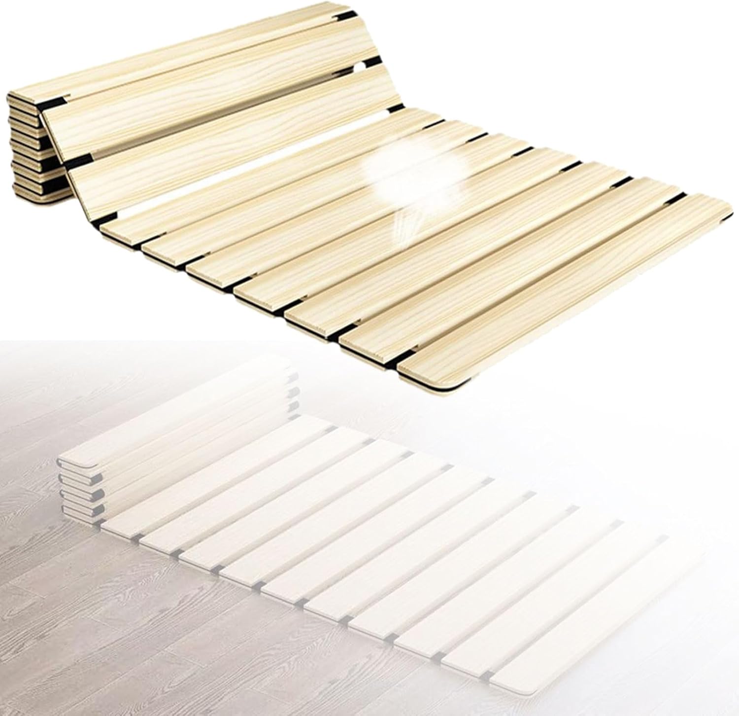 Solid Wood Bed Board Rollable Hard Bed Board Sofa Cushion Support Thicken Wood for Sagging Cushions Extend Life 180×200CM