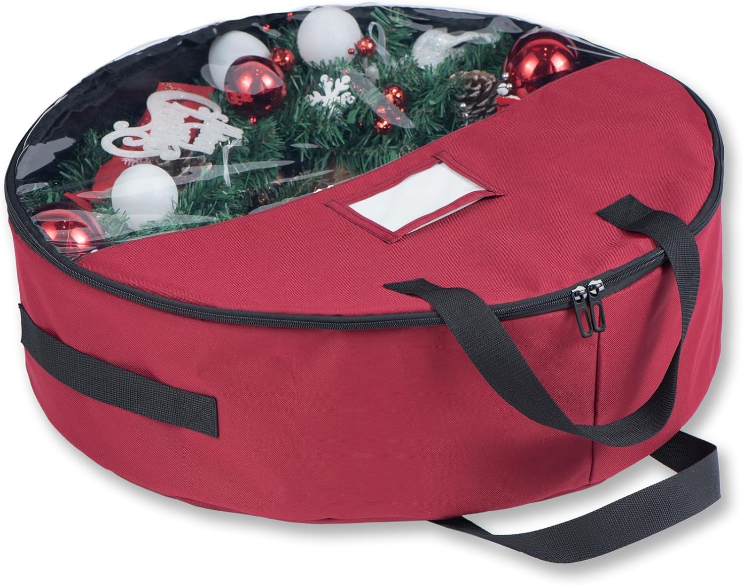 CHENGWEI 600D Christmas Wreath Storage Container 24 Inch
