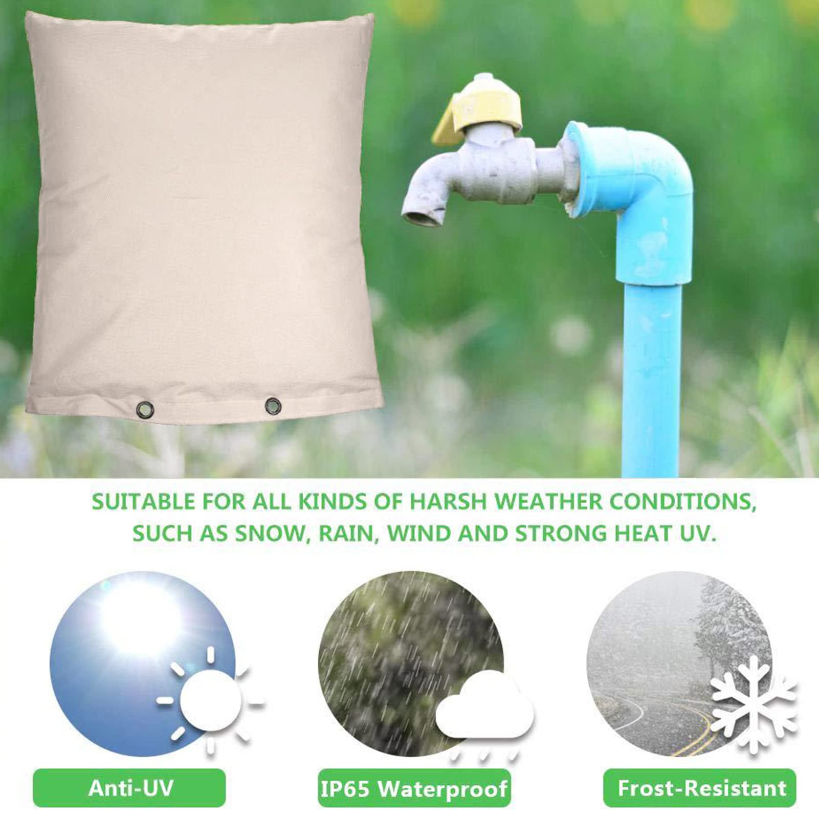 2 coperture per rubinetti da esterno per inverno protezione antigelo coperture per tubi flessibili per tappi d'acqua invernali copertura isolante invernale copertura per rubinetto invernale per basse