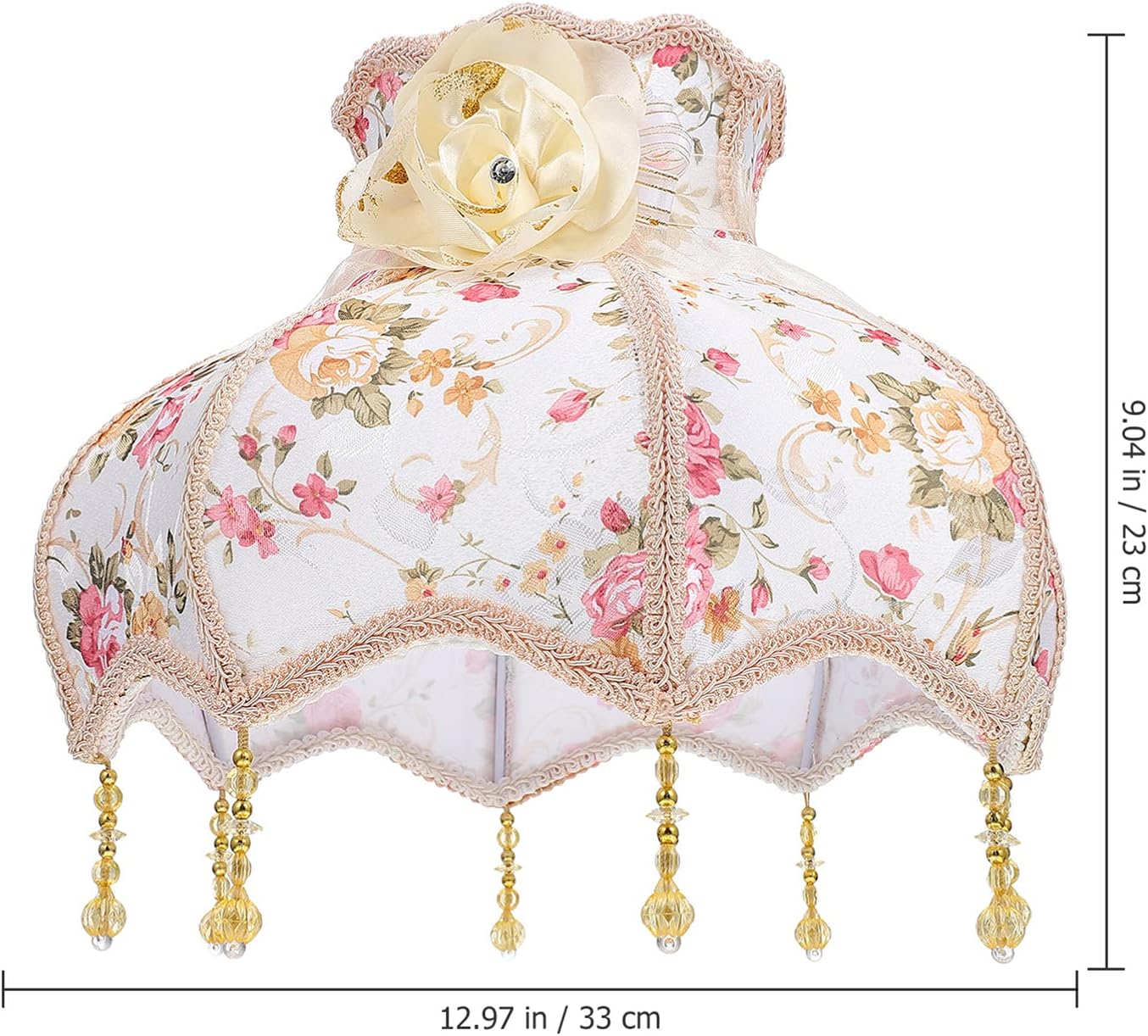 Lurrose victorian lamp shade fancy lamp shades bell s antique s for bedroom living room accessories for bedroom office desk cute Vintage Decor