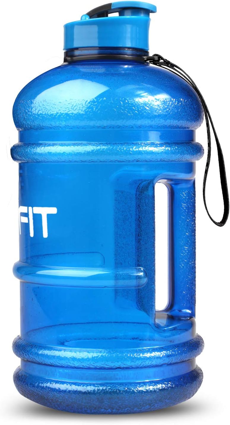 LEZFIT Water Jug 2.2L Big Water Bottle Large Capacity BPA Free Leakproof Half Gallon Sport Water Bottle for Gym Fitness Athletic Bicycle Camping.