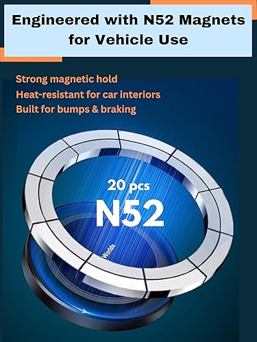 Miniatura 8 de Soporte Magnético para Teléfono con Portavasos - Diseñado para Portavasos de Coche MagSafe, Imán Super Fuerte para Portavasos de Celular, Base