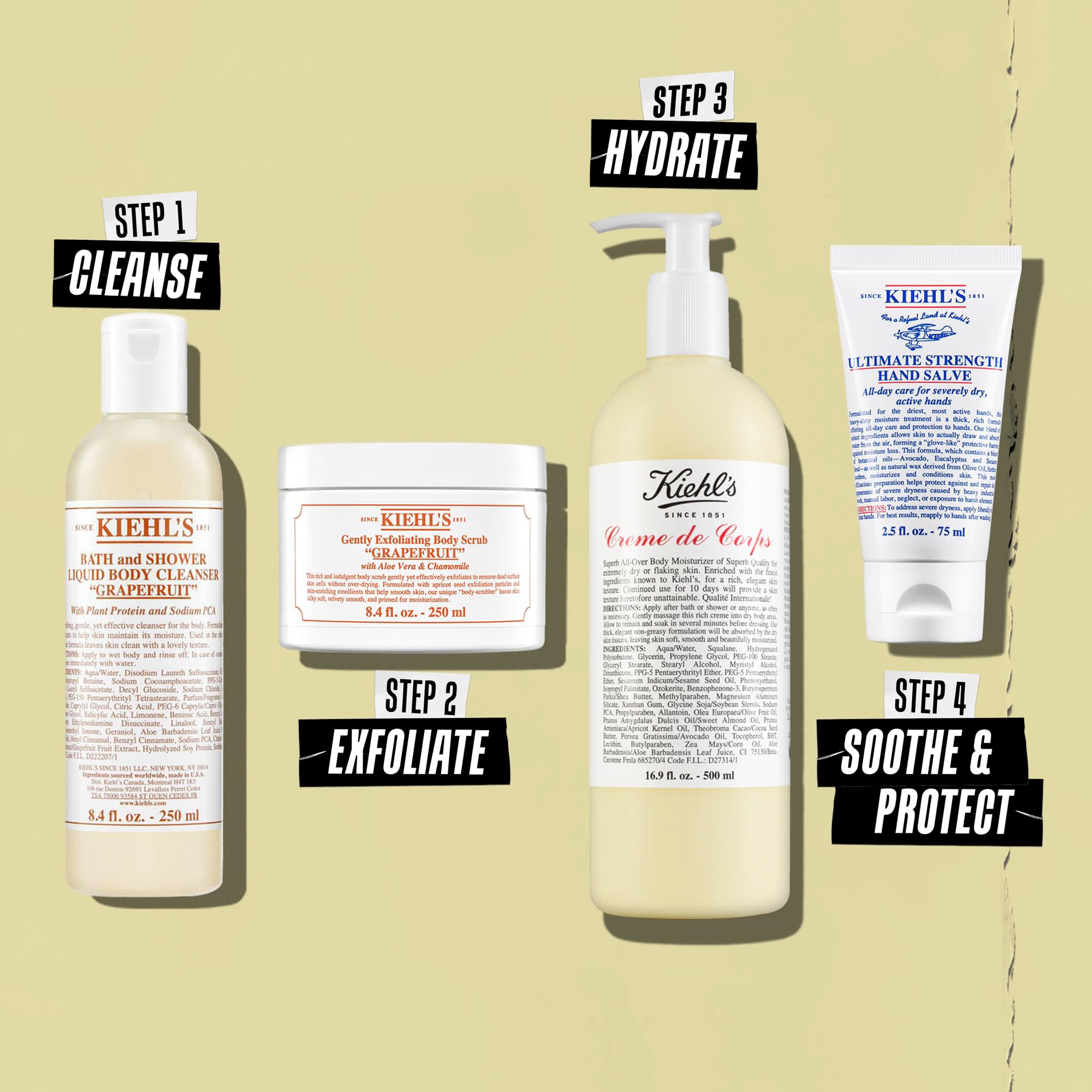 Kiehl's Odżywczy krem do ciała – opakowanie z pompką duży rozmiar 16,9 uncji (500 ml)