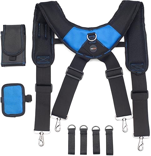 Miniatura 3 de Tirantes magnéticos Tirantes de cinturón de herramientas con pulsera magnética, tirantes de cinturón de herramientas para hombres