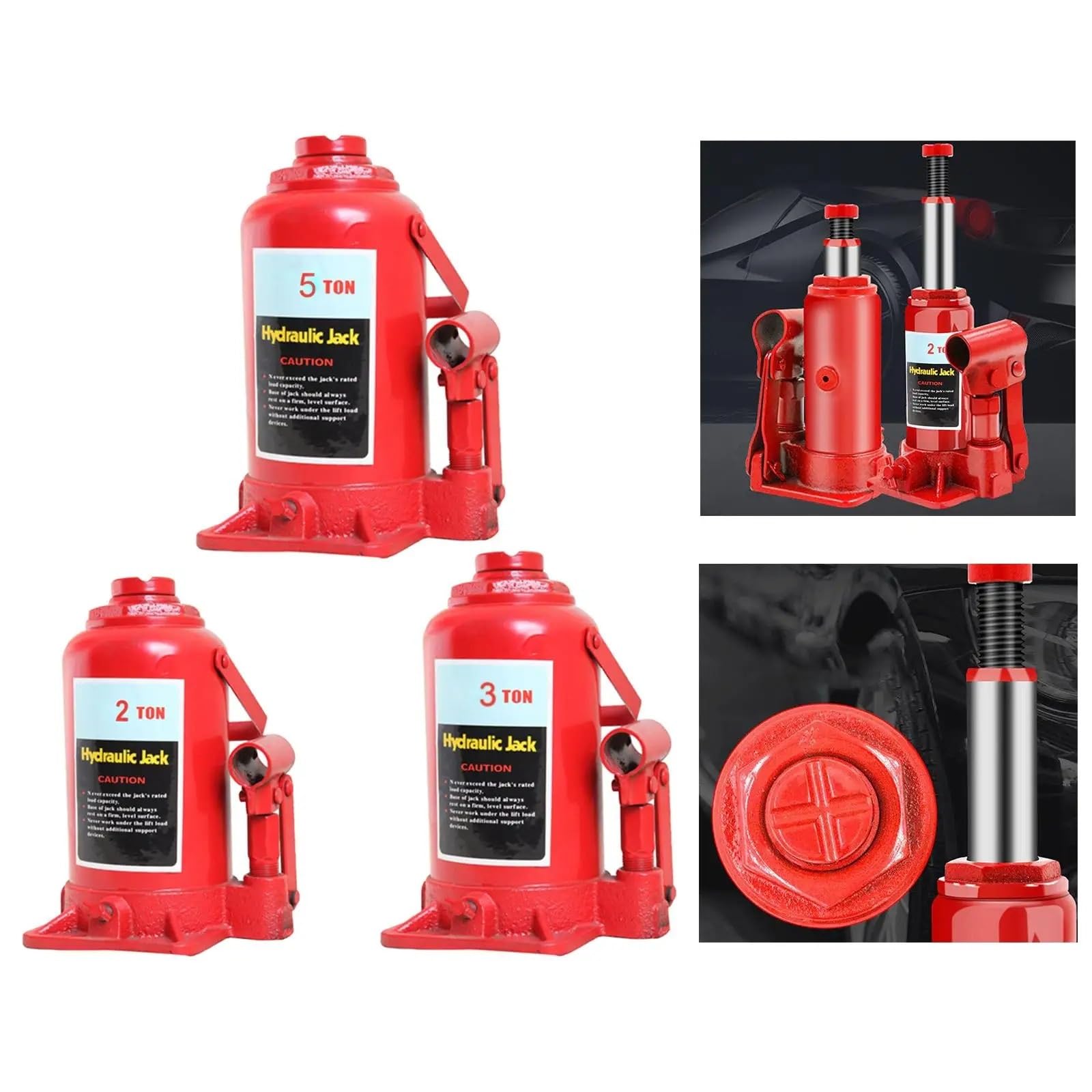 cric per Auto Martinetti Idraulici Martinetto per rimorchio Martinetto per Bottiglia di Sollevamento Portatile per Barca cric per Trasmissione(5 TON)