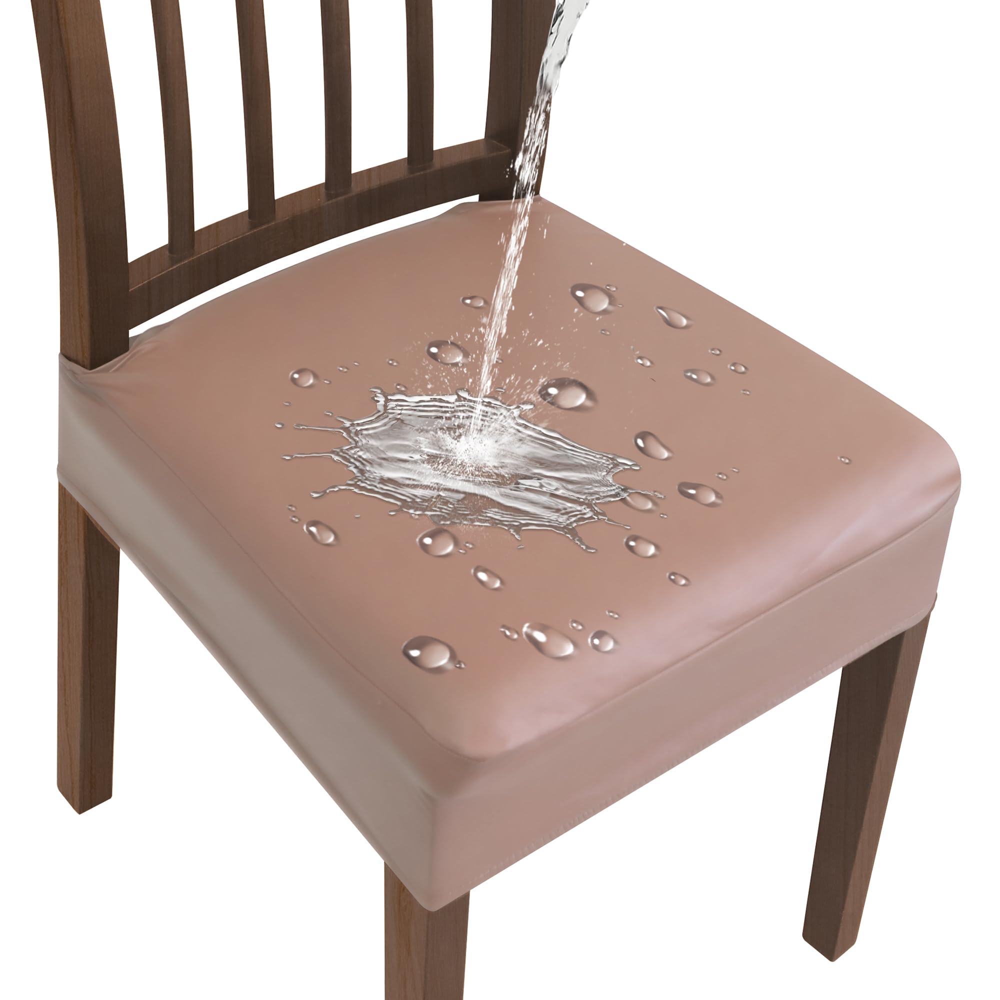 DREAHOTEXTIL Fodere Coprisedia per Sala da Pranzo e Cucina, Copri Sedia Elasticizzato, Lavabile, Senza Schienale, Coprisedie Universali Impermeabili,Coprisedia Antimacchia