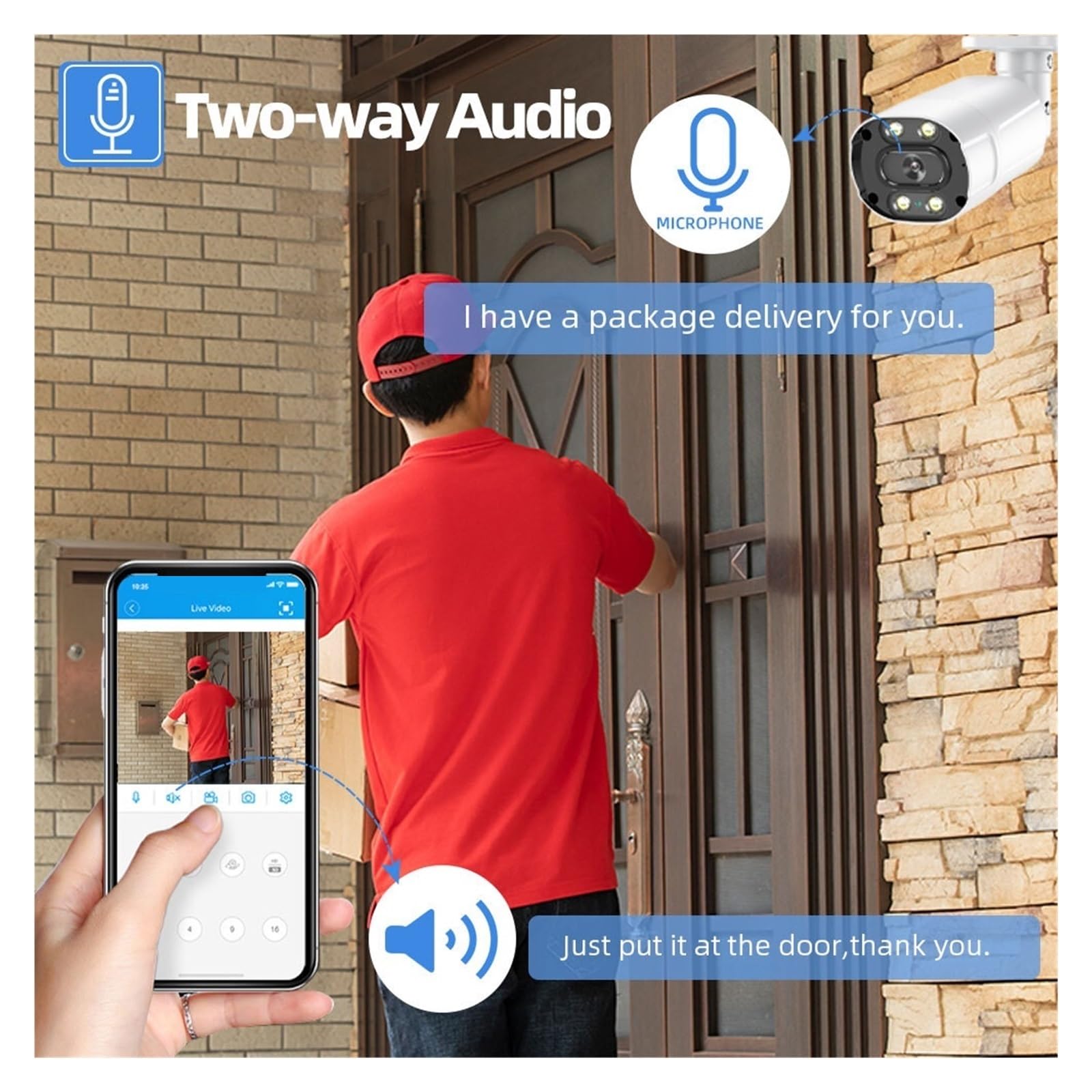 8MP Volle Farbe Nachtsicht Zwei-Wege Audio POE IP Kamera for Home H.265 8ch NVR Kit 5MP POE Video Überwachung Kamera CCTV System (3T,8CH NVR 6pcs Camera)