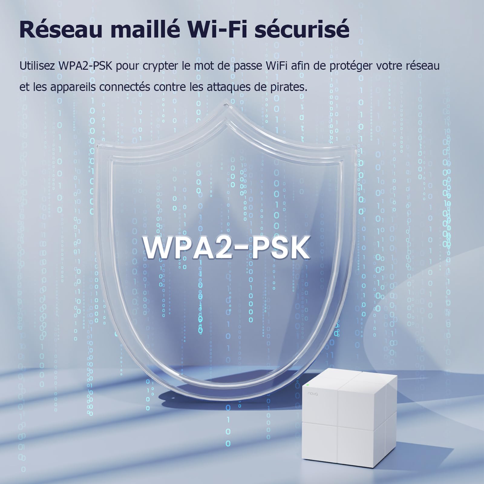 Tenda WiFi Mesh AC1200 Nova MW6 (2 Pack)- WiFi 5 Mesh System for Whole Home - Coverage of 200㎡(2500ft²) - Replacement Extender WiFi Repeater - Parental Control