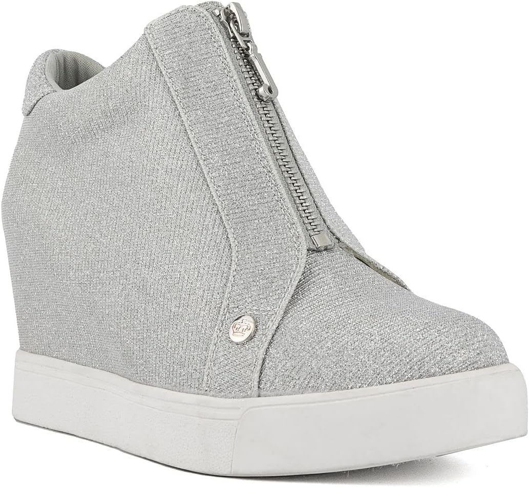 Juicy Couture Women's Platform Wedge Sneakers High-Top Shoes-Journey