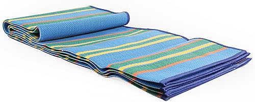 Miniatura 6 de Alfombrilla a rayas Camco con correa AzulVerde