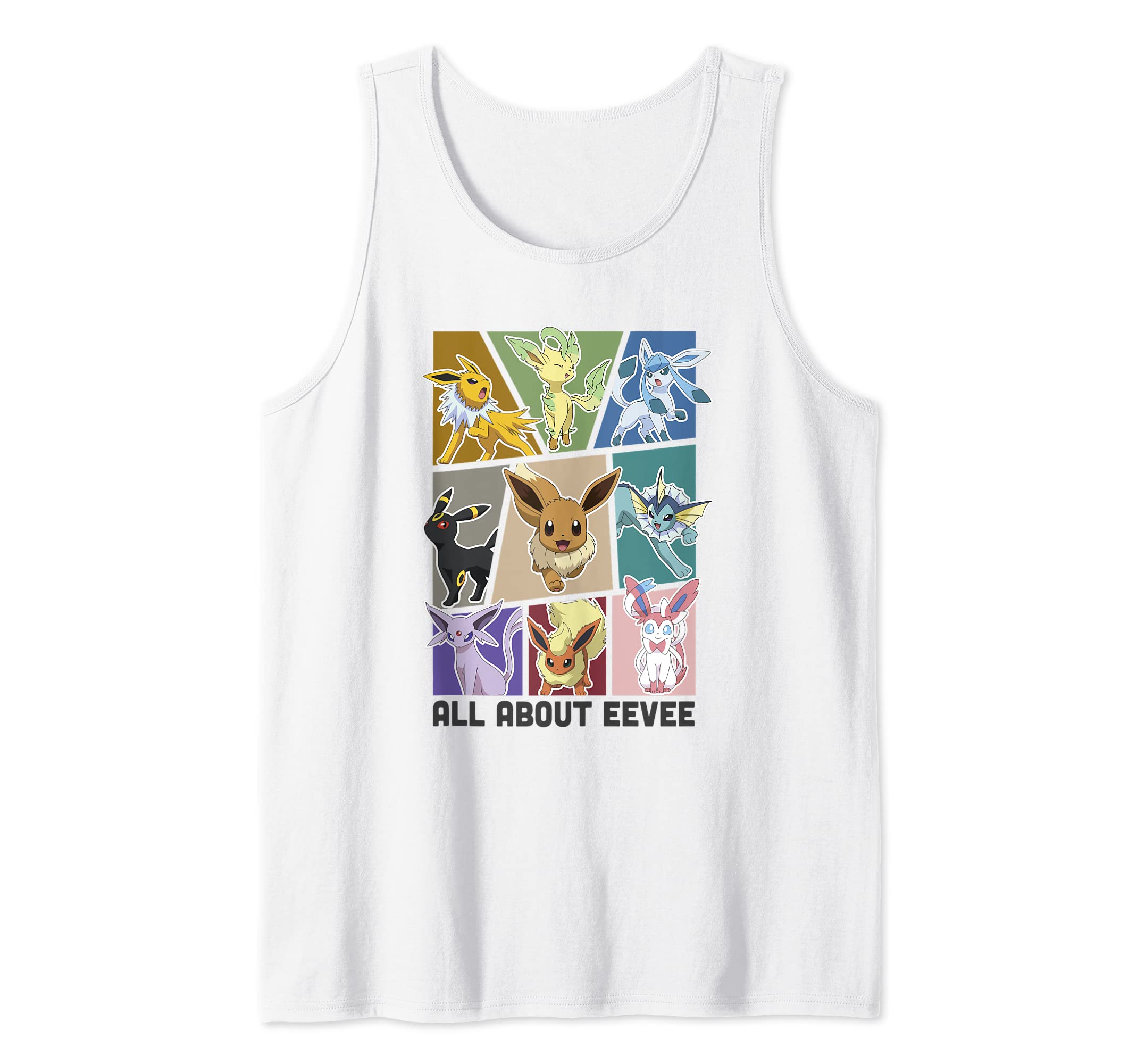 PokémonEevee Evolution Jolteon Flareon Umbreon Sylveon Tank TopOEKO-TEX STANDARD 100