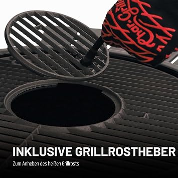 Char-Griller AKORN Jr. Kamado E86714 Portable Ash Charcoal Barbecue