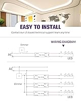 Vista 5 de HitLights 100W Dimmable LED Driver Transformer, Power Supply 100~277V AC to 24V DC, 4.1A, Compatible with Forward/Reverse Phase, TRIAC, MLV, ELV