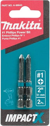 Miniatura 3 de Makita A-96671-10 Impactx 2 Phillips 2 Power Bit, 10 x 15 Pack, Display