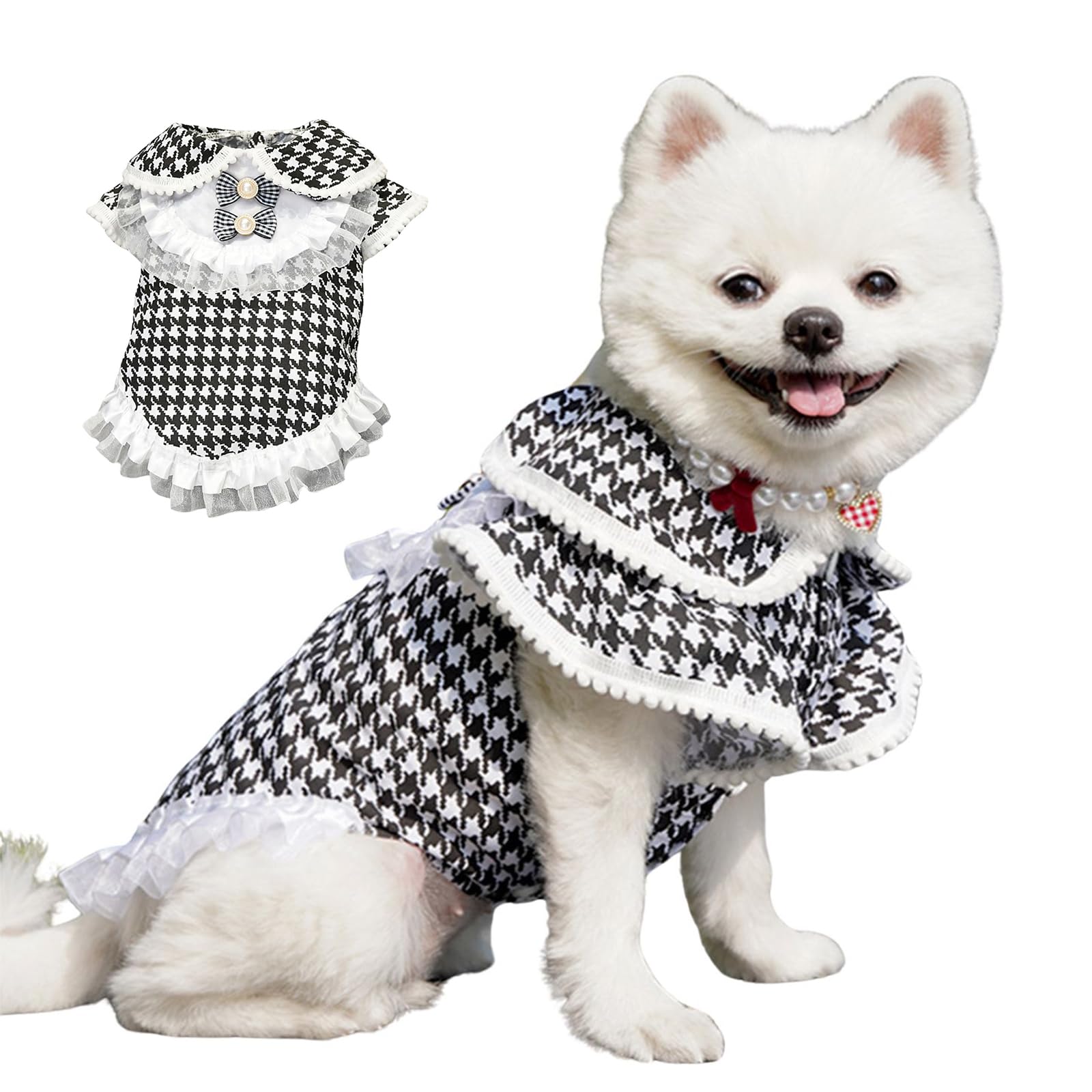 Dog Princess Dress,Dog Clothes Girl Puppy Shirt Yorkie Clothes Cute Puppy Summer Outfits_3XL(Shirt)