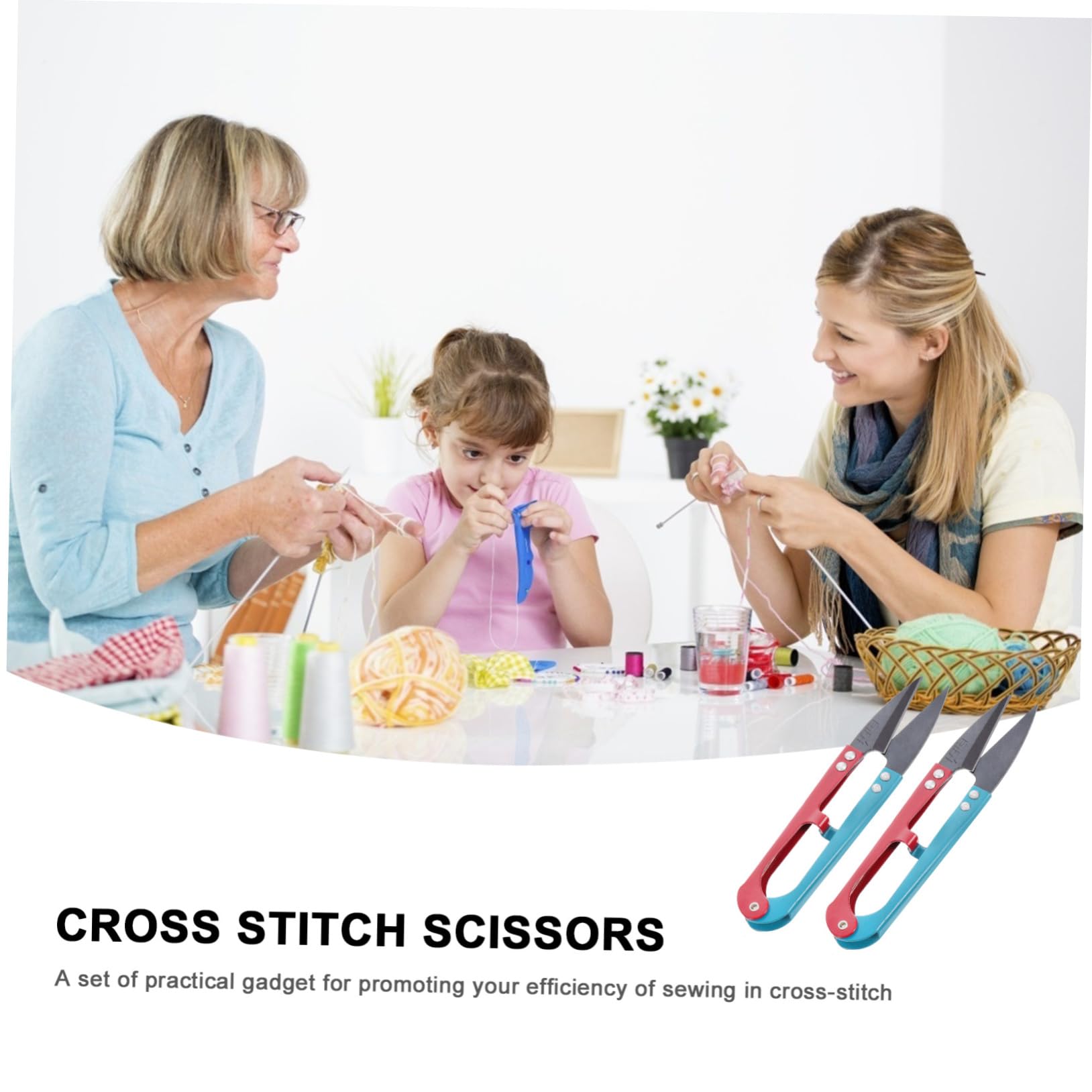 Angoily 36 Pièces Ciseaux de Couture U Lot pour Broderie et Point de Croix à Domicile Outils Pratiques et Durables