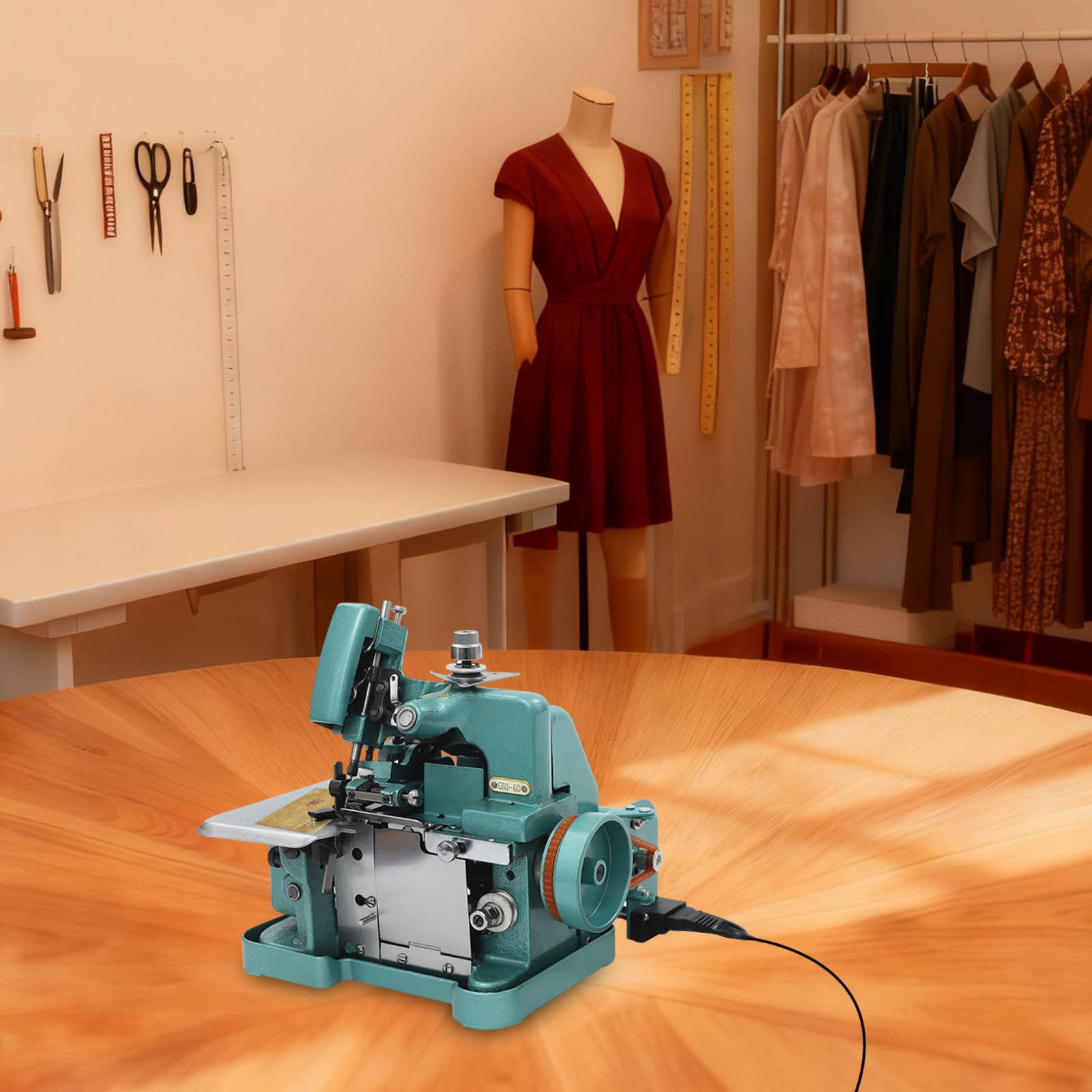Macchina da cucire overlock da 150 W, macchina da cucire overlock, 9000 giri/min, macchina elettrica overlock, per sartoria, vendita al dettaglio, casa, ecc