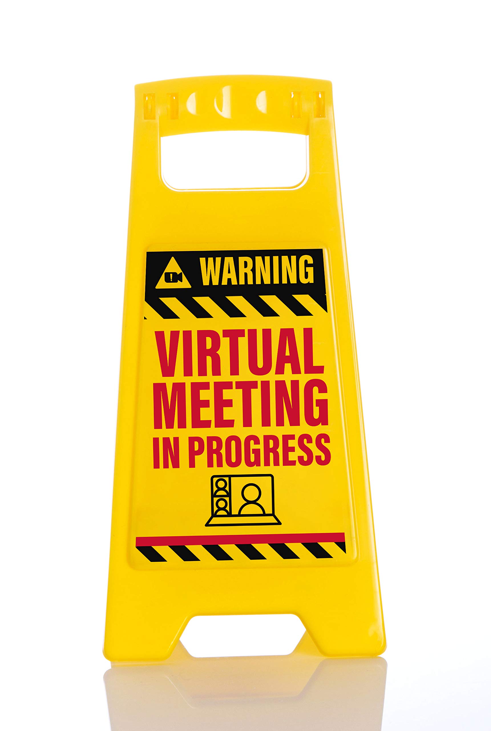 Virtual Meeting Desk Warning Sign | Funny Working From Home Gift