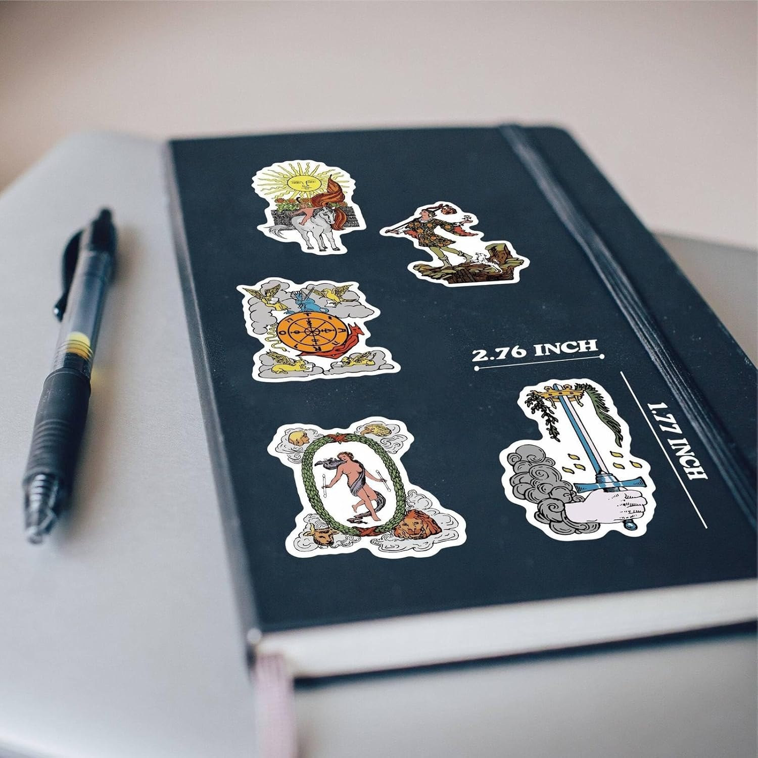 103 PCS Tarot Stickers for Journaling, Based on The Rider Waite Smith Tarot Cards Characters & Symbols, Astrology Occult Witchcraft Accessories Stamps Decor Gifts for Deck Beginners Learning Rider-waite image 5 of 7 B0D66MCR4H