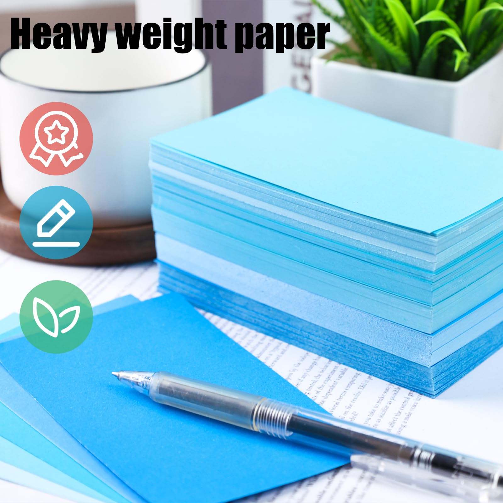 Snapklik.com : 300PCS Index Cards, 3x5 Inch Colored Index Cards Blank ...