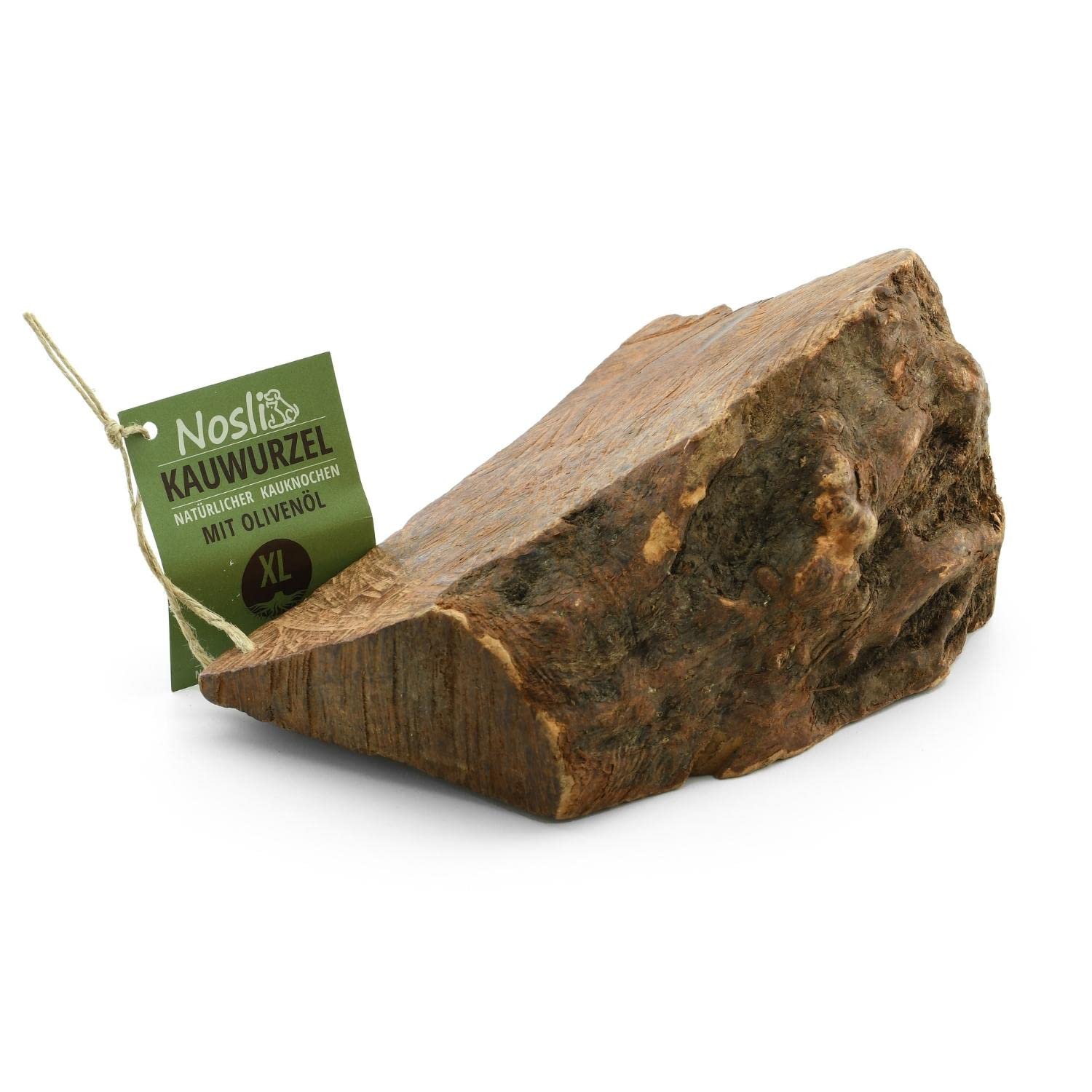Kauwurzel mit Olivenöl für Hunde XL (751-1000g), 3er Pack | 100% natürliche Kauwurzel mit Olivenöl, langlebiger Kauknochen und Kauspielzeug für Hunde, reich an Mineralien