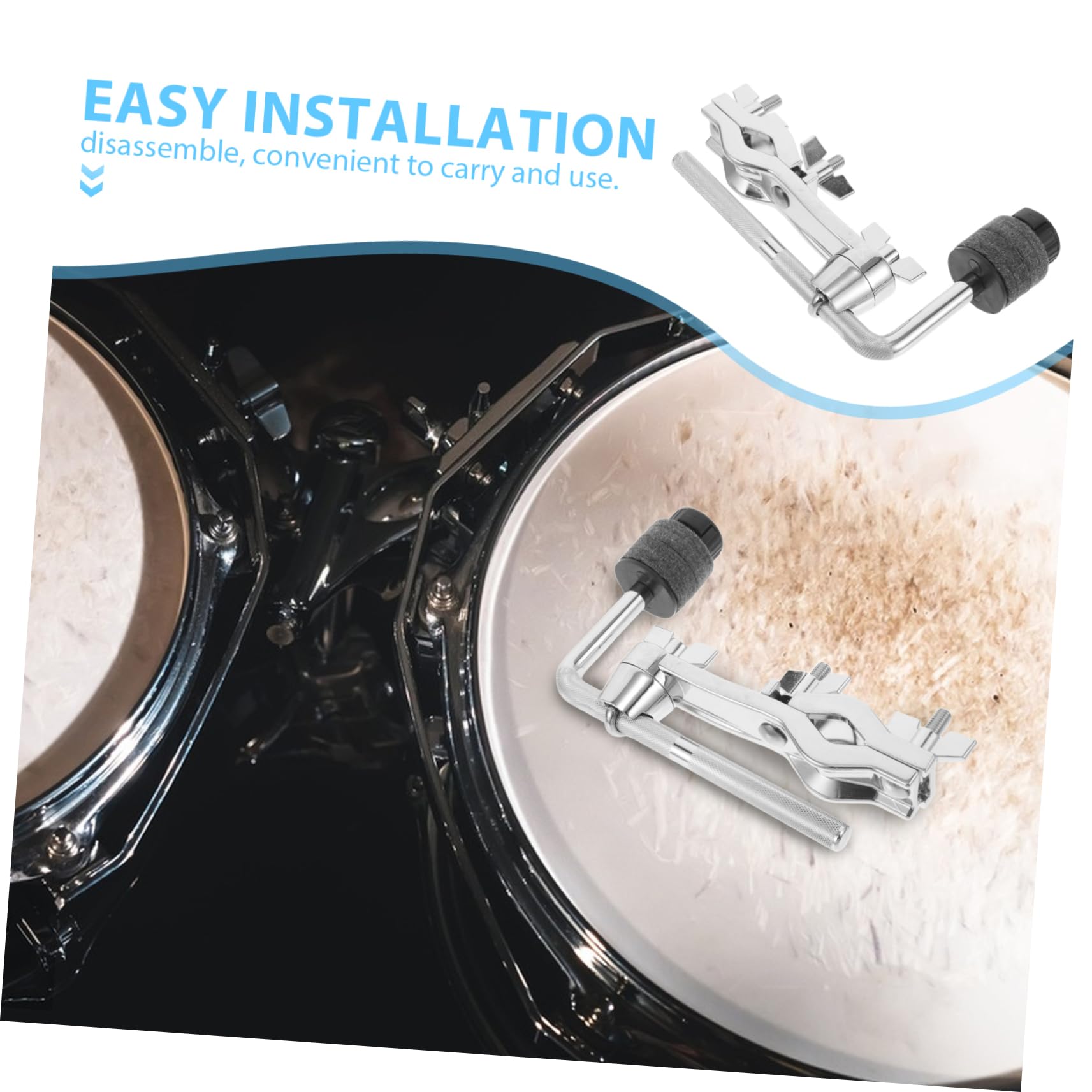Vaguelly Clip de Extensión para Platillos de Batería Montaje Individual de Soporte para Instrumentos de Percusión para Platillos Musicales Escenarios de Jazz y Percusión