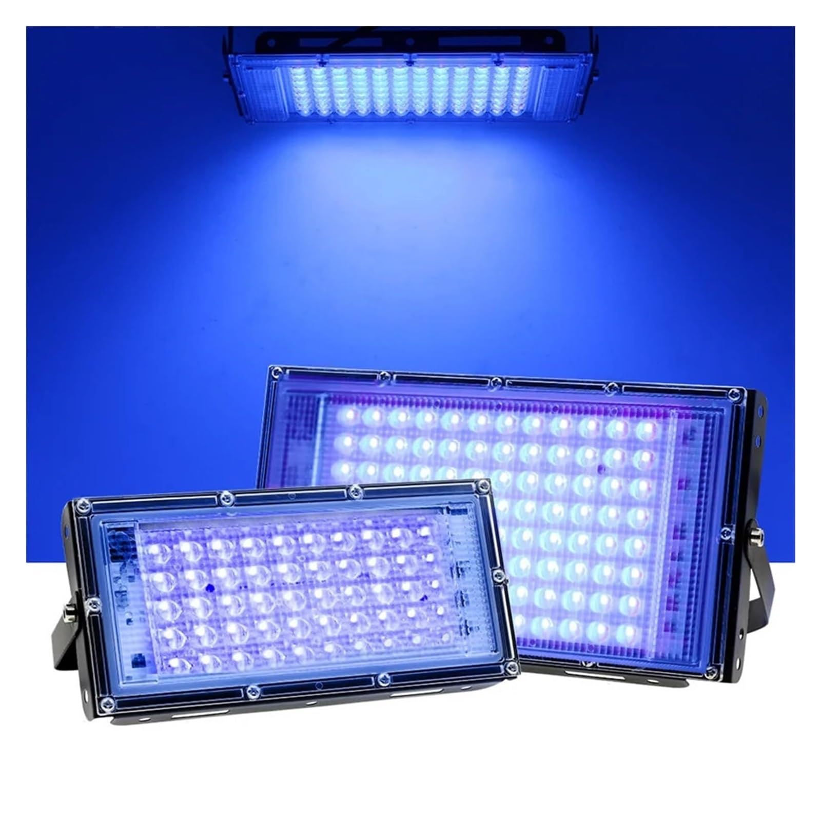 luz ultravioleta, Lámpara De Curado UV 5 Uds, Lámparas Luz Negra LED Para Exteriores 50/100/200/300W, Reflectores Fluorescentes Ultravioleta Para Resina Y Manualidades,PCB, aceite verde(100W)