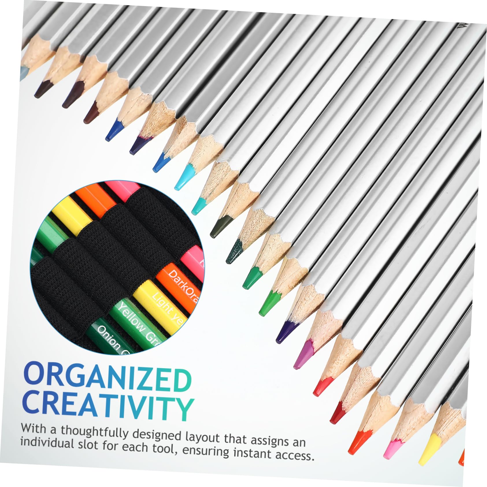 Ensemble de Crayons de Couleur 1 Set en Bois pour Dessin et Ombrage